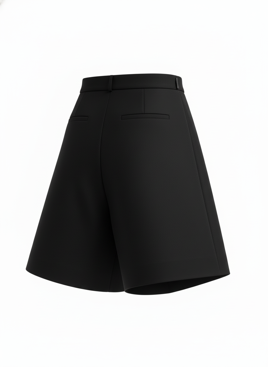 Structured A Line Formal Suit Shorts