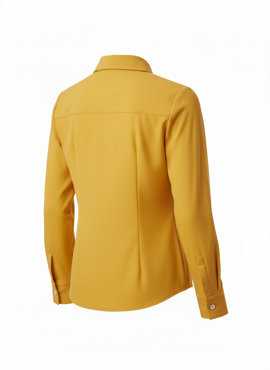 Button Front Pintuck Detail Blouse