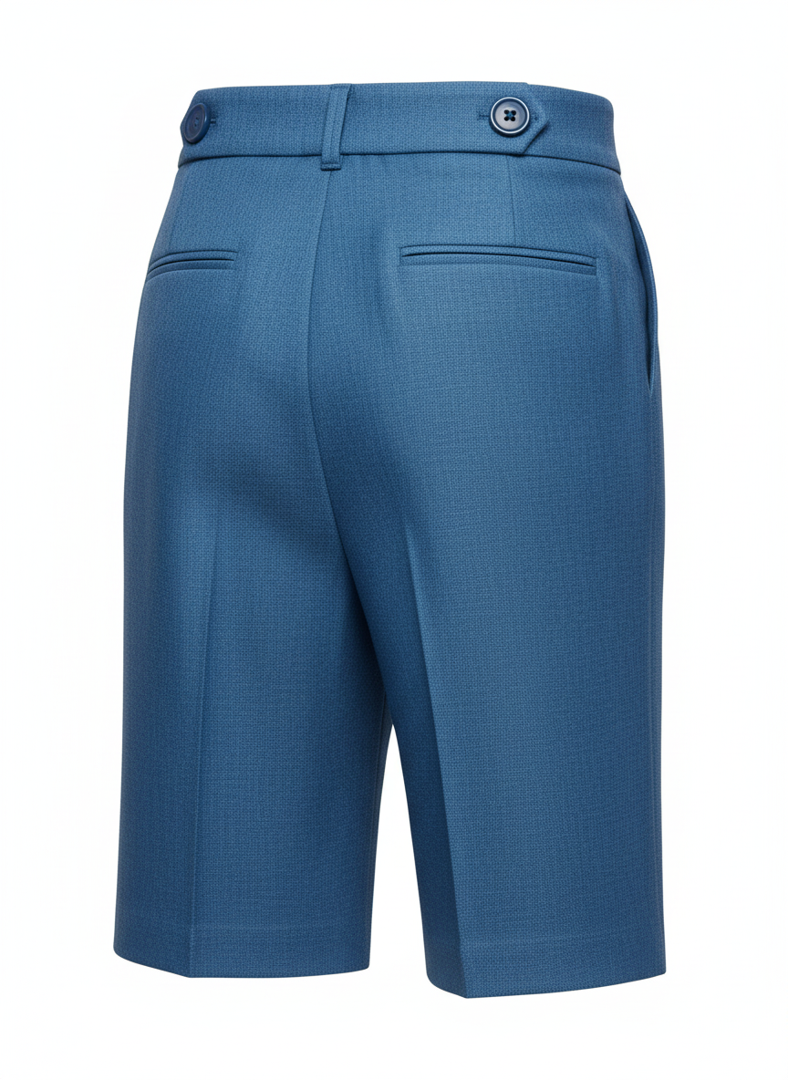 Double Button Waist Formal Walking Shorts