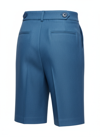 Double Button Waist Formal Walking Shorts
