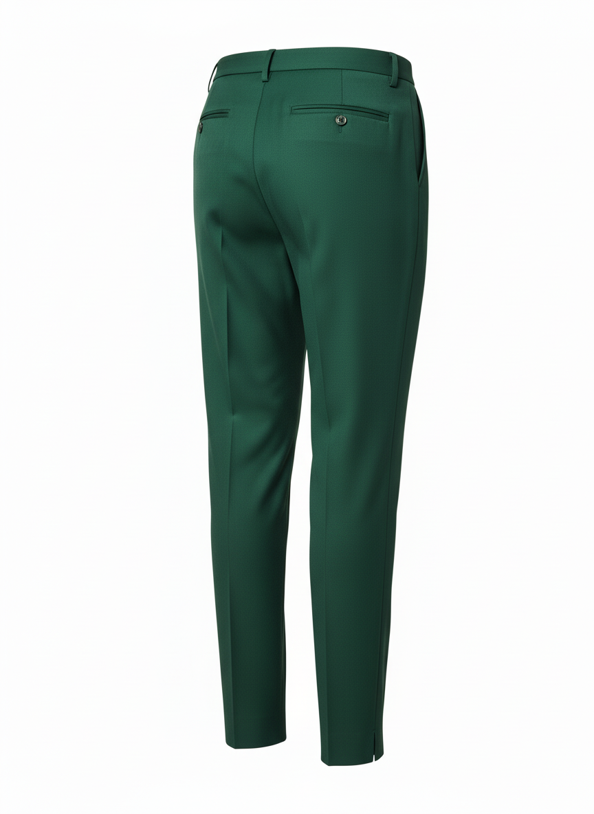 Pleated Front Tapered Leg Formal Pants