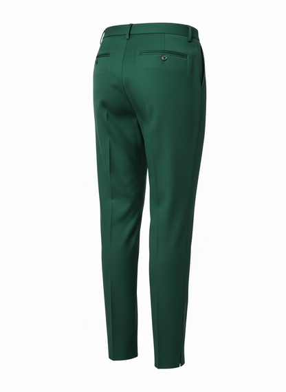 Pleated Front Tapered Leg Formal Pants