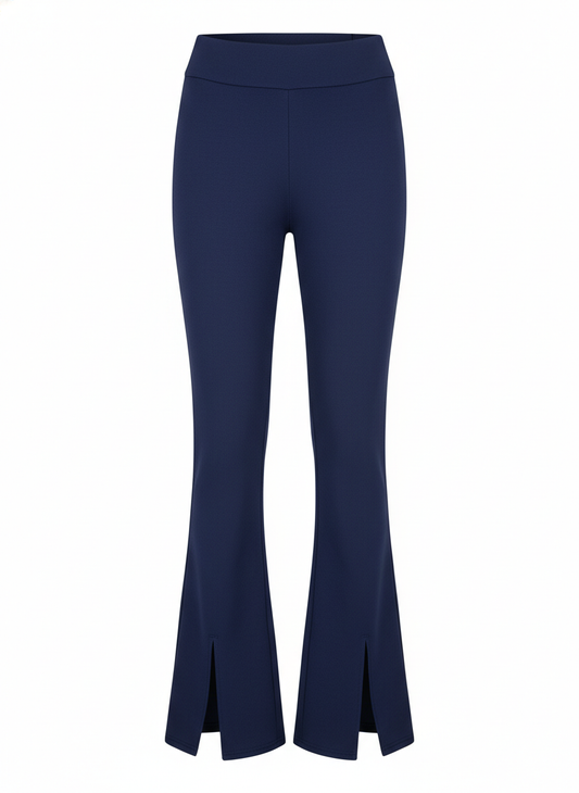 Split Hem Flare Leg Formal Pants