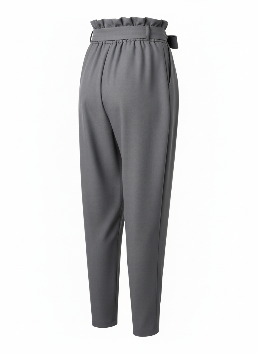 Paperbag Waist Relaxed Fit Dress Pants
