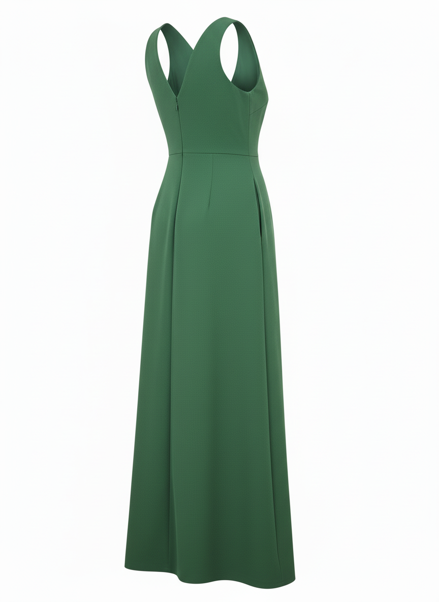 V Neck Sleeveless Formal Maxi Dress