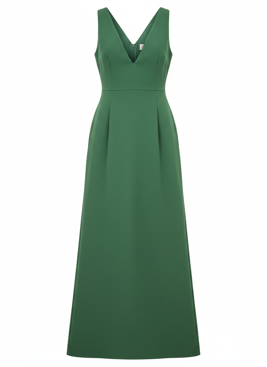 V Neck Sleeveless Formal Maxi Dress